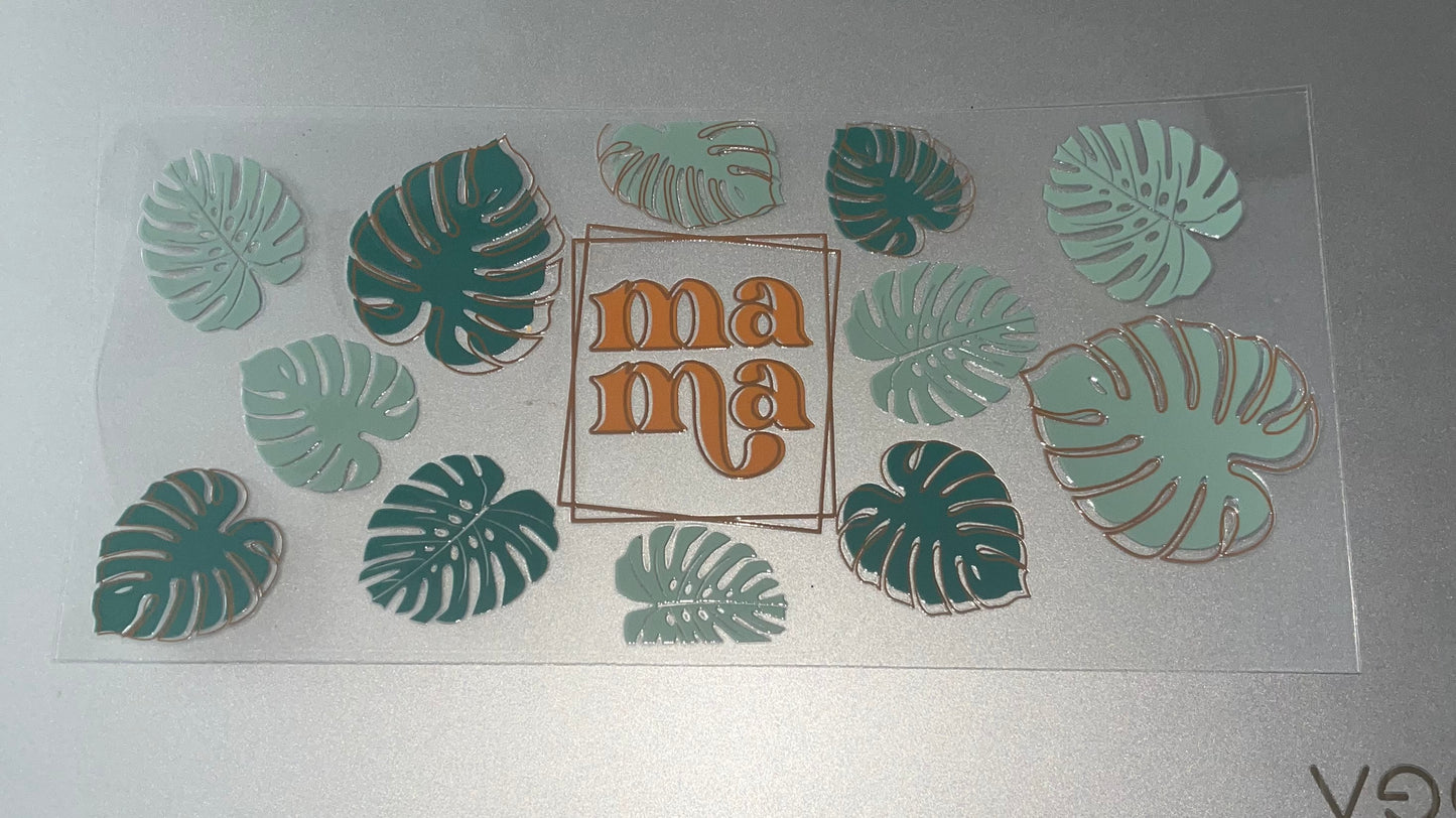 Holographic Mama Palm Decal