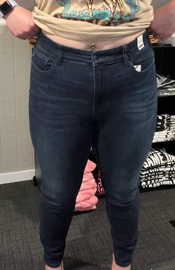 Dark High Rise Skinny Jeans