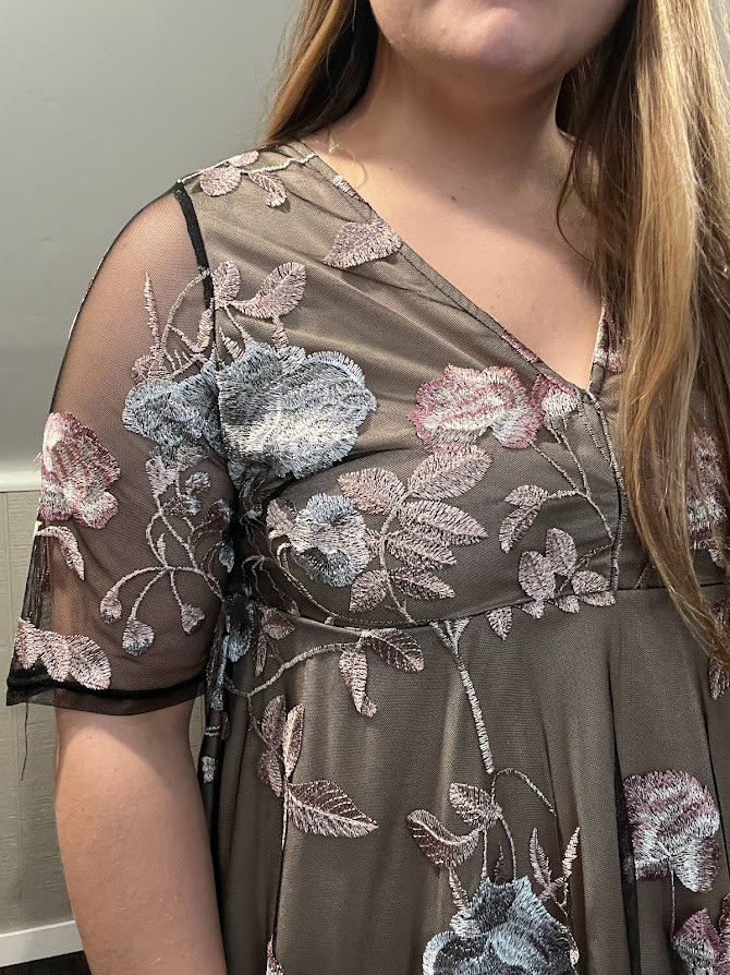 Floral Mesh Dress