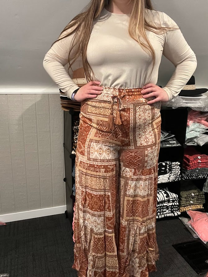 Aztec Palazzo Pants