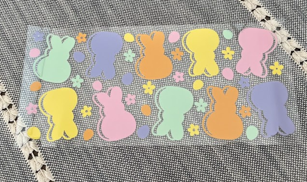 Colorful Bunnies Decal