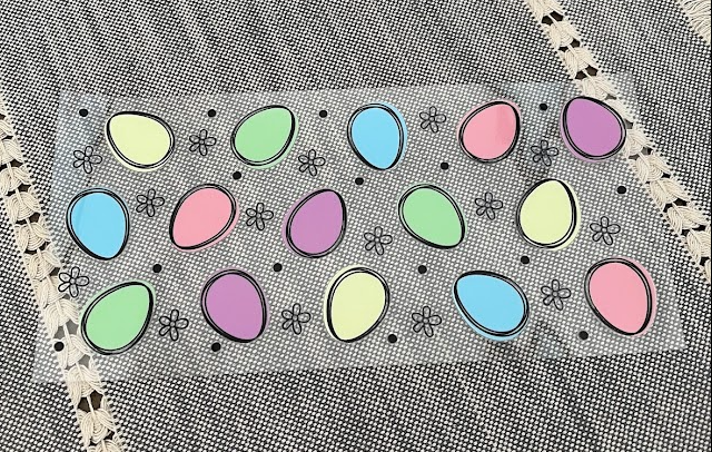 Colorful Easter Eggs Decal