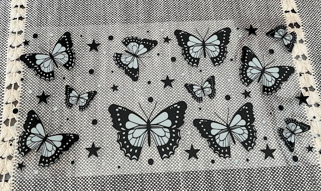 Black & Grey Butterflies Decal
