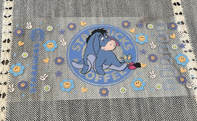 Eeyore Flowers Decal