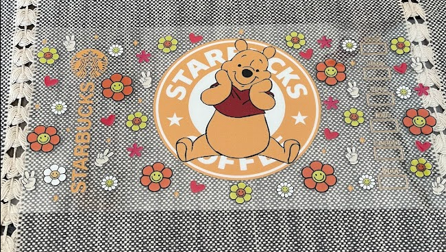 Pooh Flower Decal