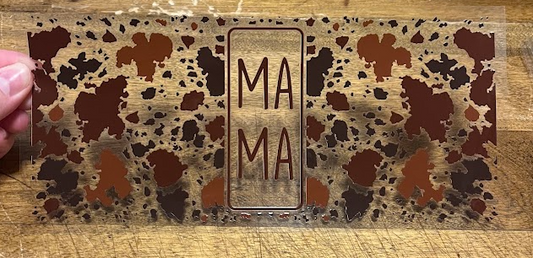 Mama Cow Print Decal