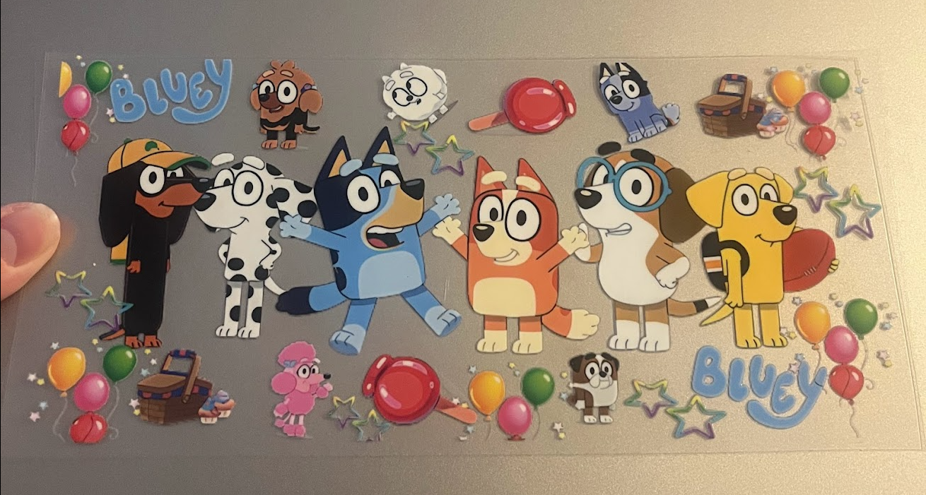 Bluey Celebration Decal