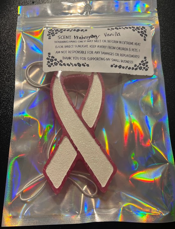 Breast Cancer Ribbon Freshie