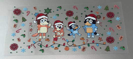 Bluey Christmas Decal