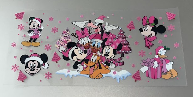 Pink MM Christmas Decal