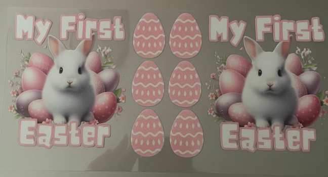 Pink My 1st Easter Decal