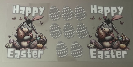 Happy Easter Eeyore Decal