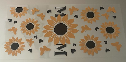 Sunflower Mom Decal