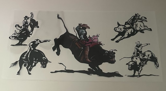Bull Riding Decal