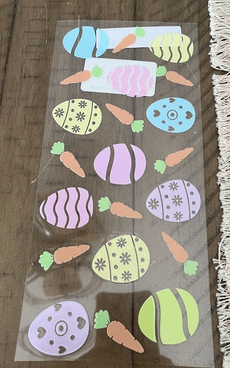 Pastel Easter Eggs & Carrots Decal