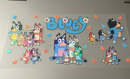 Holographic Bluey Decal
