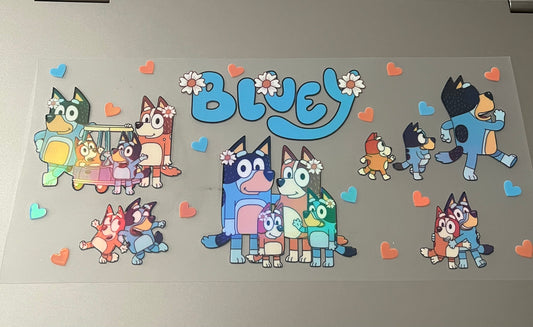 Holographic Bluey Decal