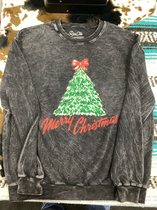 Merry Christmas Tree Crew Neck