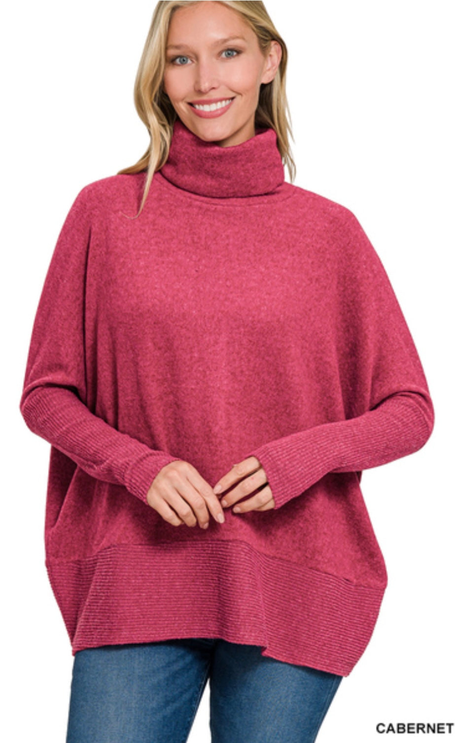 Melange Turtleneck Sweater