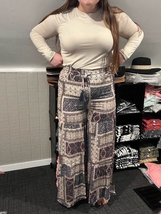 Aztec Palazzo Pants