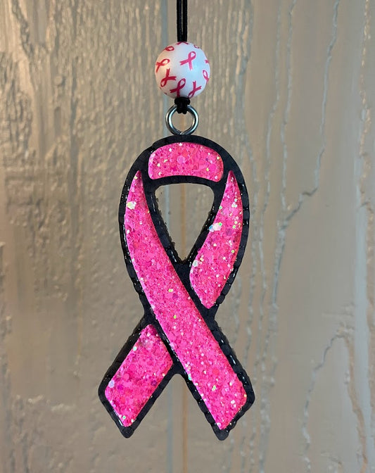 Breast Cancer Ribbon Freshie