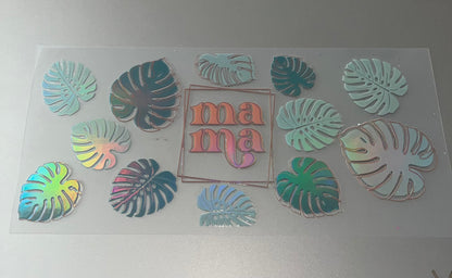 Holographic Mama Palm Decal