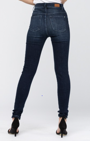 Dark High Rise Skinny Jeans