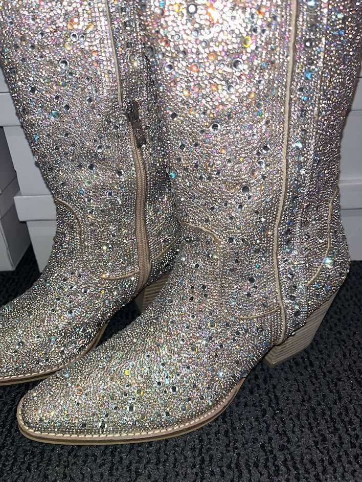 Rhinestone Western Boots