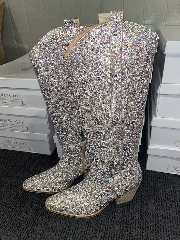 Rhinestone Western Boots