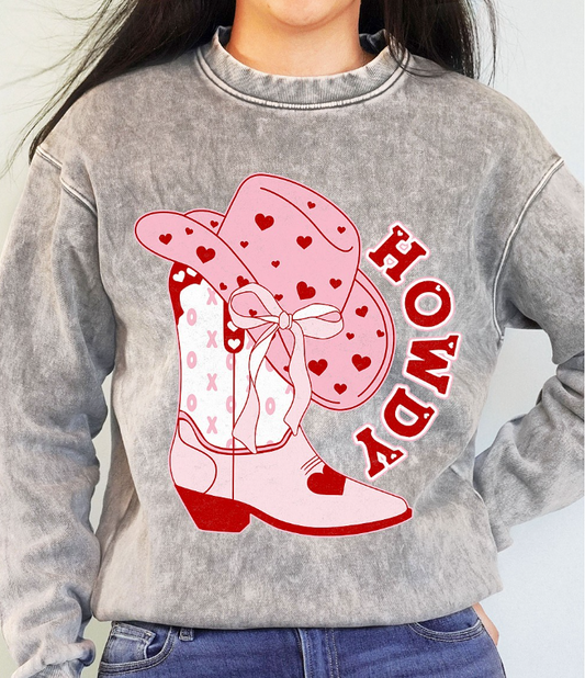 Howdy Valentine Crew Neck