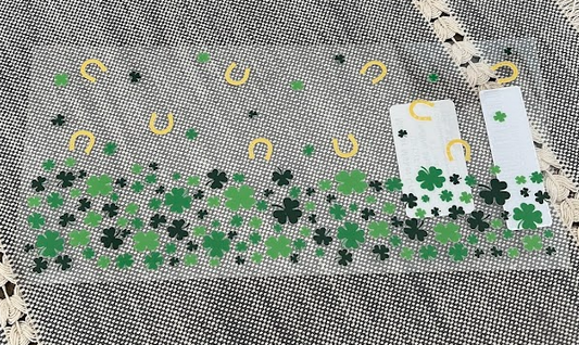Falling Shamrocks Decal