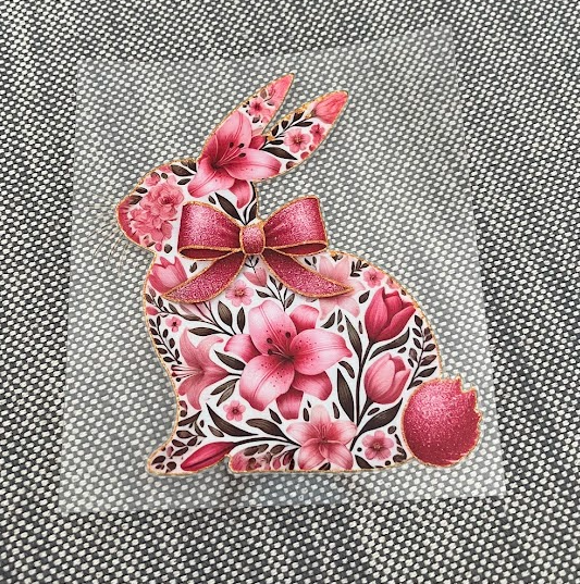 Flower Bunny Decal