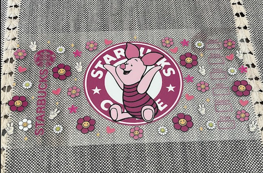 Piglet Flower Decal