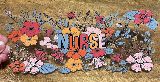 Nurse Flower Decal