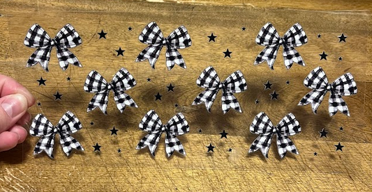 Plaid Bows Decal
