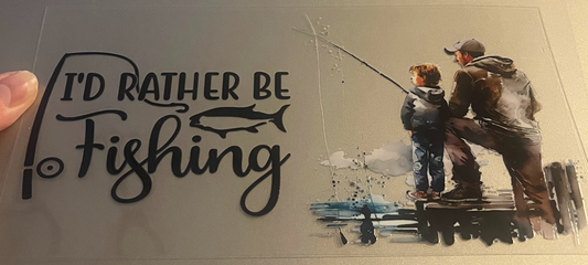 Id Rather Be Fishing Decal
