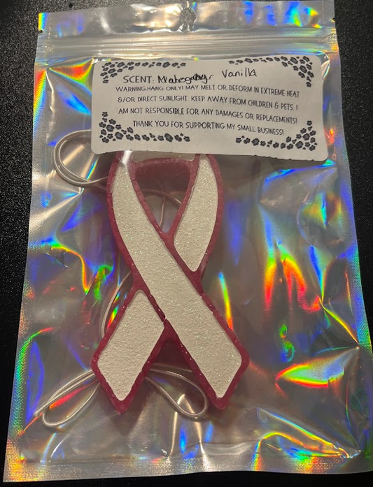 Breast Cancer Ribbon Freshie