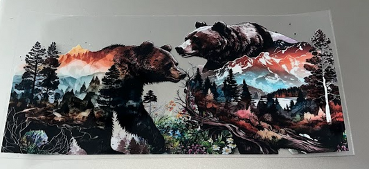 Mountain & Bear Decal