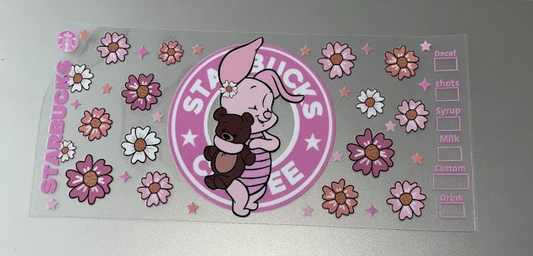 Piglet Coffee Decal