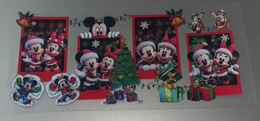 Mickey Mouse Polaroid Xmas Decal