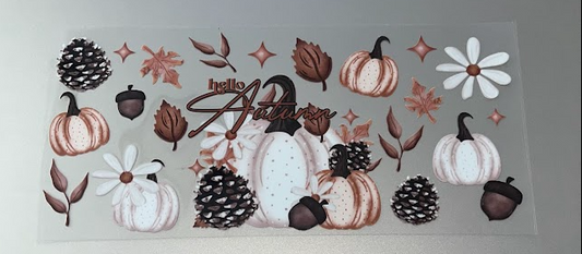 Hello Autumn Decal