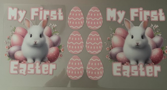 Pink My 1st Easter Decal