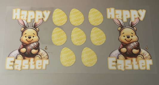Happy Easter Pooh Decal