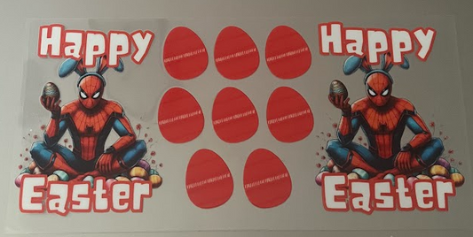 Happy Easter SpiderMan Decal
