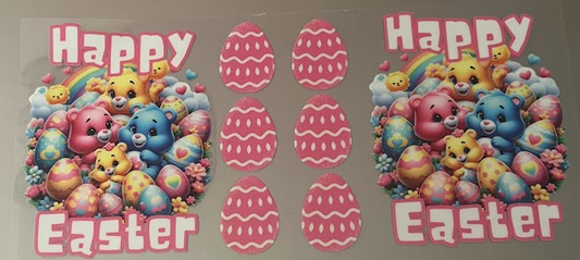 Happy Easter Care Bears Decal
