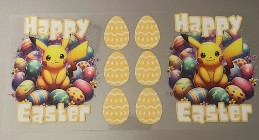 Happy Easter Pikachu Decal