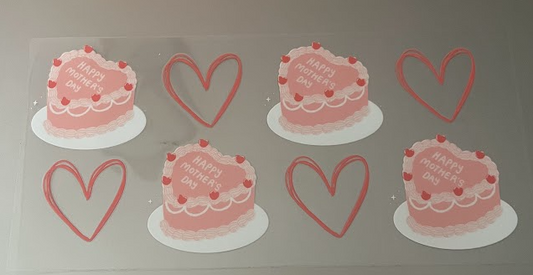 Happy Mothers Day Cake Decal