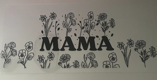 Mama Floral Decal