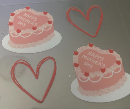 Happy Mothers Day Cake Decal