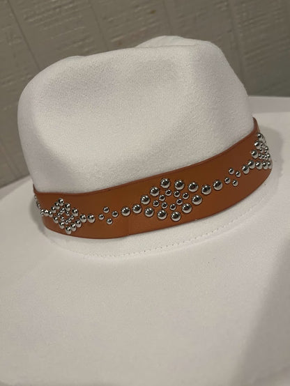 Studded Wide Brim Hat
